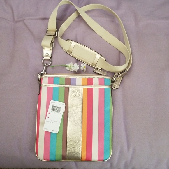 Coach Handbags - Reserved*Coach crossbody multi colored purse